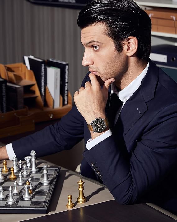 BY BENYAR – Montre Homme Quartz Chronographe Étanche et Élégante