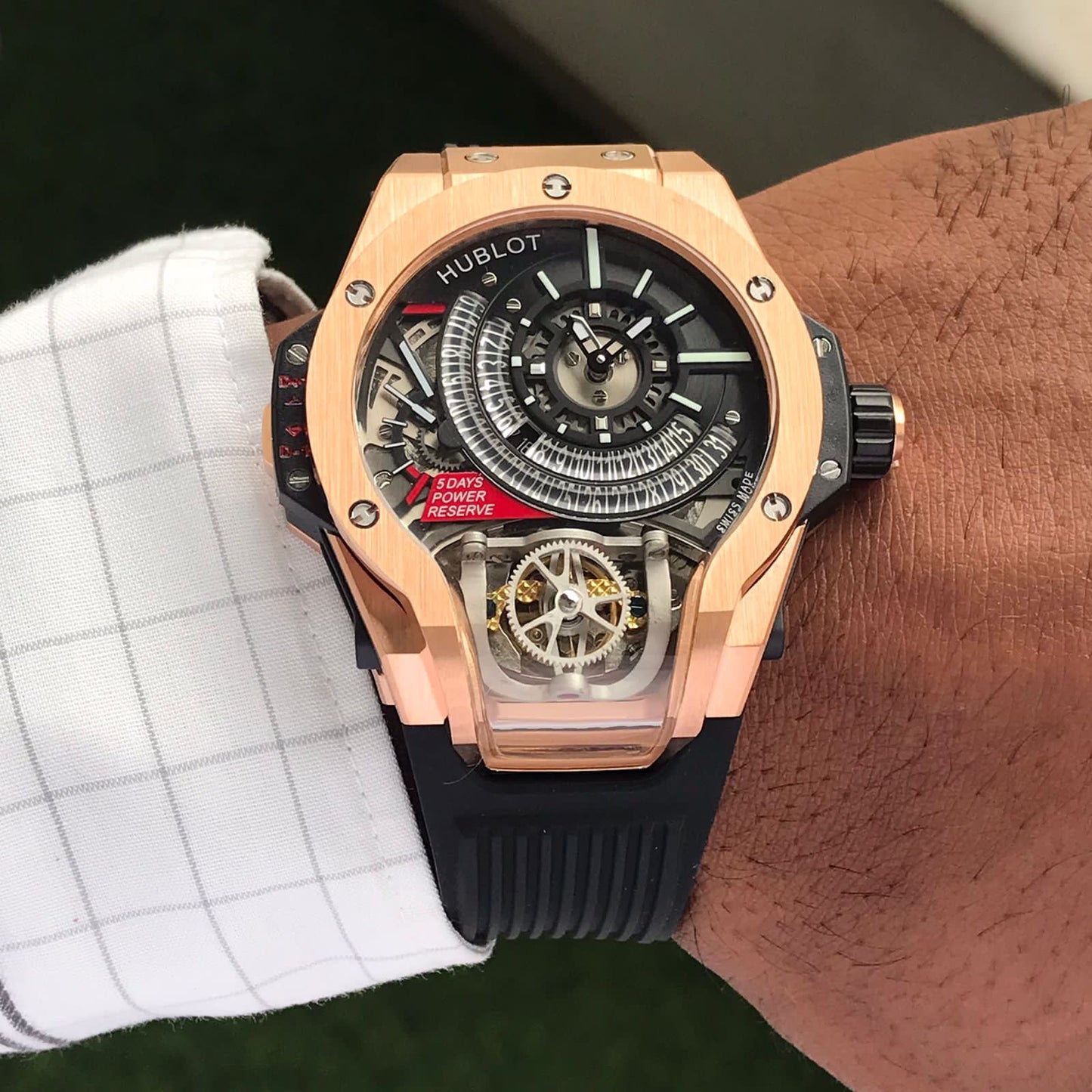 Montre à Quartz à grand cadran étanche gabon
