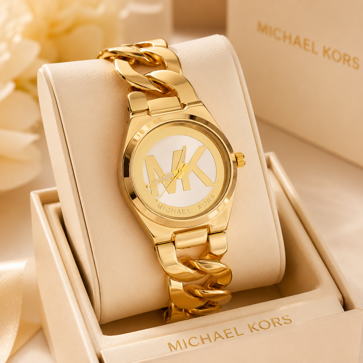 🔥 Michael Kors – La Montre Femme (Dorée)