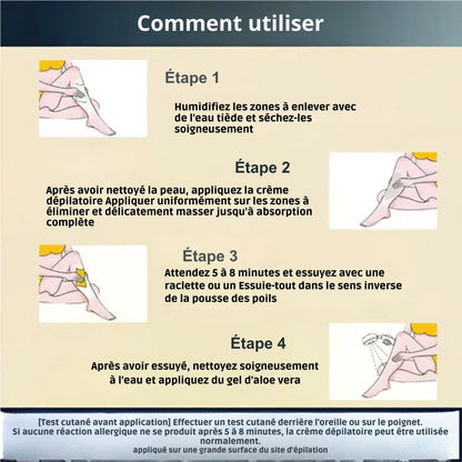 Achetez-en 1, obtenez-en 1 gratuit ! Crème dépilatoire indolore pour tout le corps