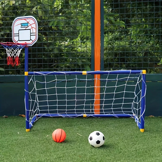 🏀⚽ **Support 2 en 1 Basket & Football pour Enfants – Portable et Amusant**
