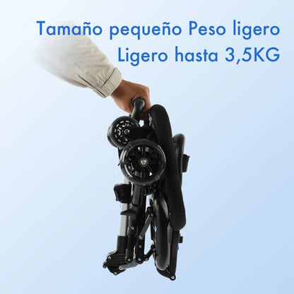 Poussette Bébé Compacte et Pliable Noire