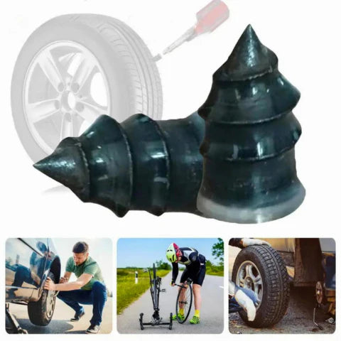 Kit de vulcanisation rapide - Lot de 10 rustines filetées