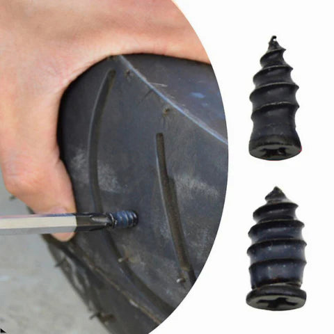 Kit de vulcanisation rapide - Lot de 10 rustines filetées