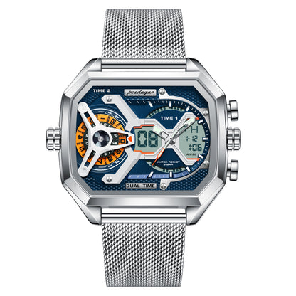 Montre rectangulaire en acier inoxydable