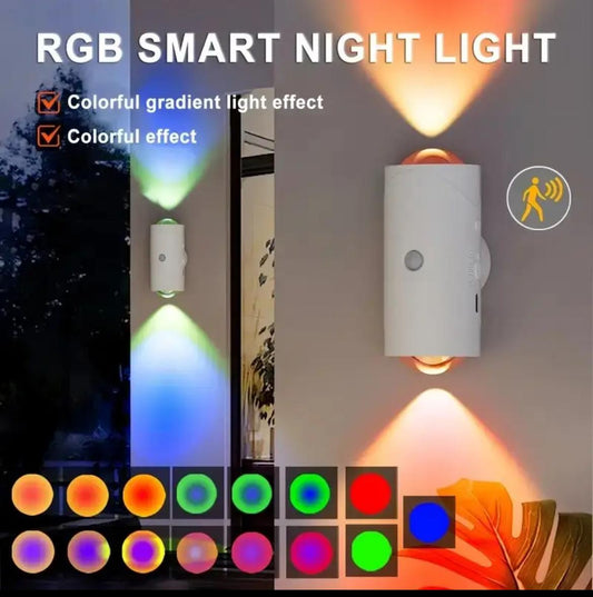 💡 Lampe de nuit magnétique & rechargeable – Lumière automatique, design moderne