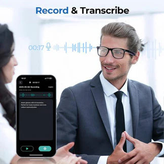 Lunettes Connectées Anti Lumière Bleue : Traduction+recorde+music