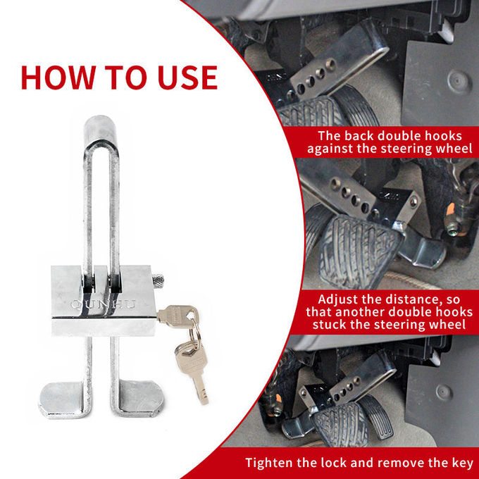 Verrouillage de pédale de voiture pour protéger contre le vol